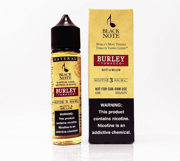 Рідина Black Note Organic Burley 60ml 6mg на органічному нікотині