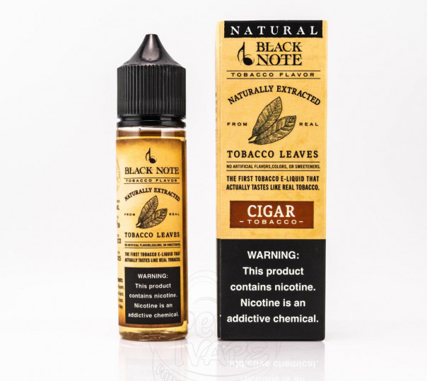 Рідина Black Note Organic Cigar 60ml 6mg на органічному нікотині Рідина Black Note Organic Cigar 60ml 6mg на органічному нікотині