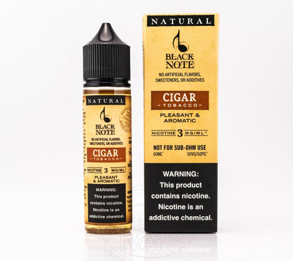 Рідина Black Note Organic Cigar 60ml 6mg на органічному нікотині