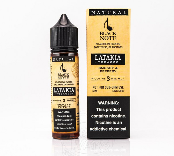 Рідина Black Note Organic Latakia 60ml 6mg на органічному нікотині
