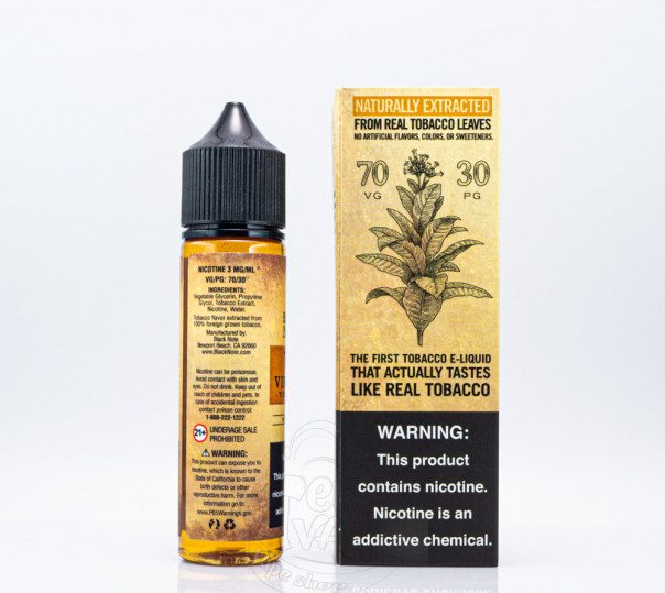 Рідина Black Note Organic Virginia 60ml 6mg на органічному нікотині Рідина Black Note Organic Virginia 60ml 6mg на органічному нікотині