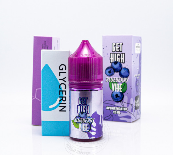 Жидкость Get High Salt Blueberry Vibe 30ml 50mg со вкусом черники с холодком (набор компонентов)