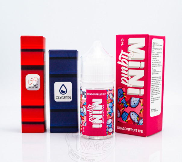 Жидкость Mini Liquid Salt Dragonfruit Ice 30ml 30mg со вкусом драгонфрута с холодком (набор компонентов)