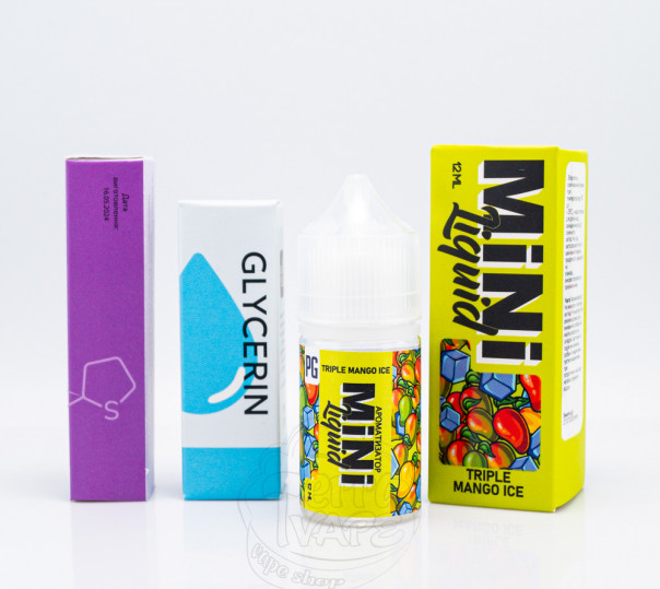 Жидкость Mini Liquid Salt Triple Mango Ice 30ml 30mg со вкусом манго с холодком (набор компонентов)