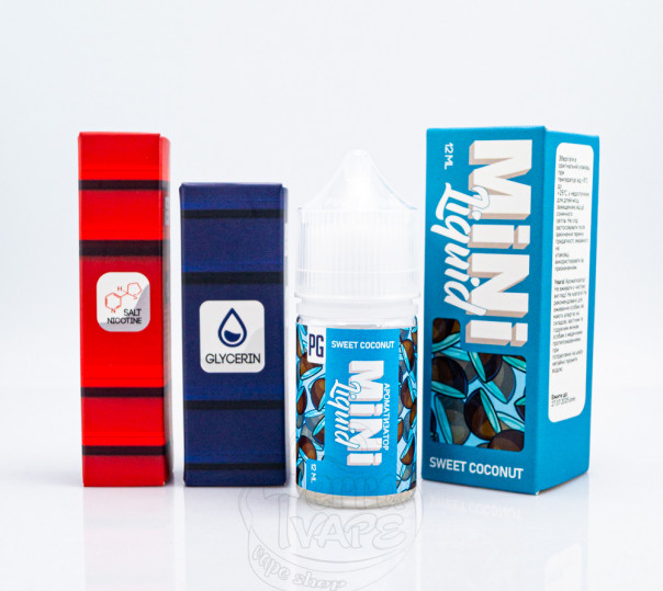 Рідина Mini Liquid Salt Sweet Coconut 30ml 50mg зі смаком кокоса (набір компонентів)