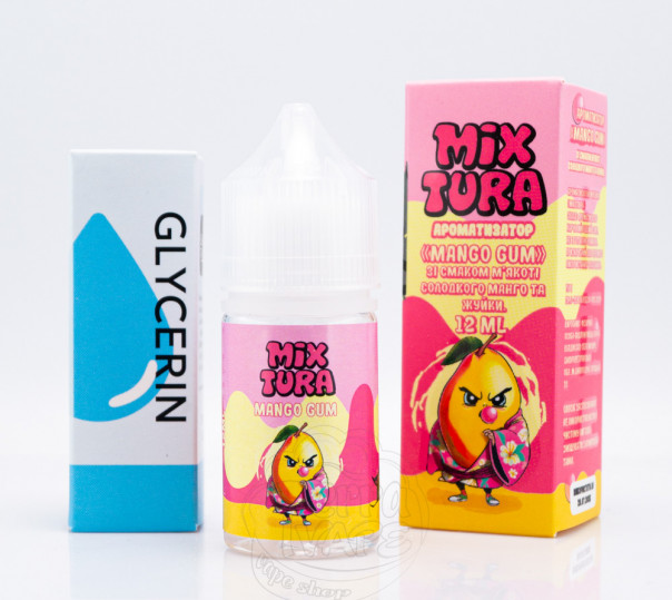 Рідина Mixtura Salt Mango Gum 30ml 50mg зі смаком жуйки з манго (набір компонентів)