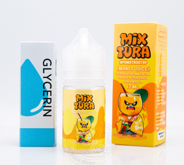 Рідина Mixtura Salt Mango Juice 30ml 50mg зі смаком мангового соку (набір компонентів)