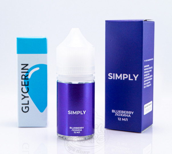 Жидкость Simply Salt Blueberry 30ml 30mg со вкусом черники (набор компонентов)