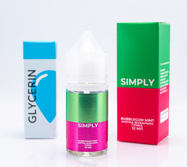 Жидкость Simply Salt Bubblegum Mint 30ml 50mg со вкусом жвачки с мятой (набор компонентов)