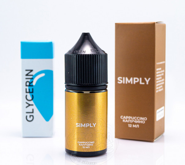 Рідина Simply Salt Cappuccino 30ml 30mg зі смаком капучіно (набір компонентів)
