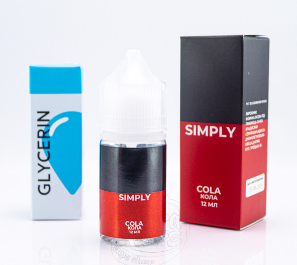 Рідина Simply Salt Cola 30ml 30mg зі смаком коли (набір компонентів)