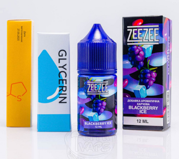 Рідина ZeeZee Salt Blackberry Ice 30ml 50mg зі смаком ожини з холодком (набір компонентів)