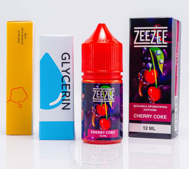Жидкость ZeeZee Salt Cherry Coke 30ml 50mg со вкусом вишневой Кока-Колы (набор компонентов)