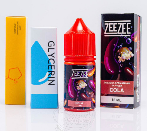 Жидкость ZeeZee Salt Cola 30ml 50mg со вкусом Кока-Колы (набор компонентов)