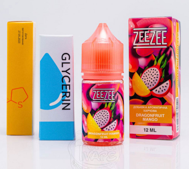 Жидкость ZeeZee Salt Dragonfruit Mango 30ml 50mg со вкусом манго и драгонфрута (набор компонентов)