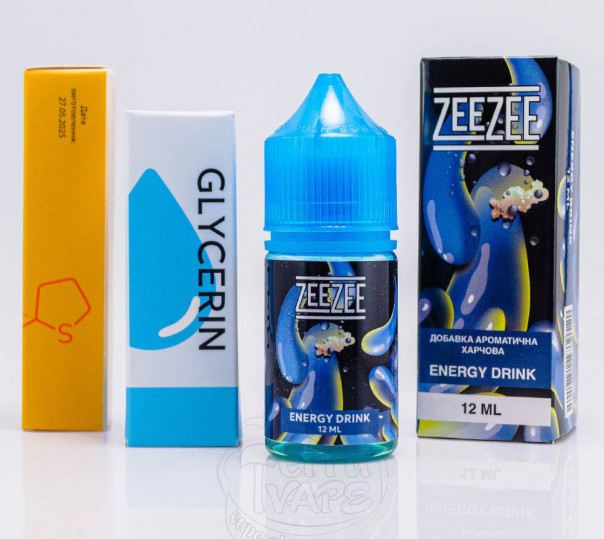 Рідина ZeeZee Salt Energy Drink 30ml 50mg зі смаком енегргетику (набір компонентів)
