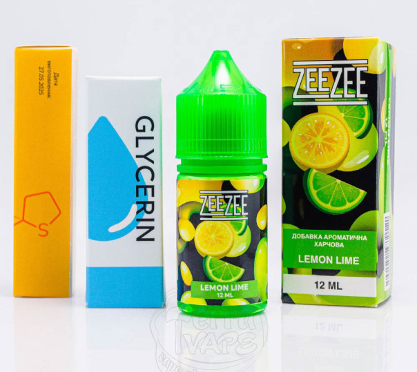 Жидкость ZeeZee Salt Lemon Lime 30ml 50mg со вкусом лимона и лайма (набор компонентов)