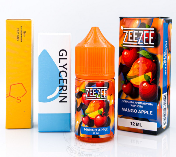 Рідина ZeeZee Salt Mango Apple 30ml 50mg зі смаком манго з яблуком (набір компонентів)