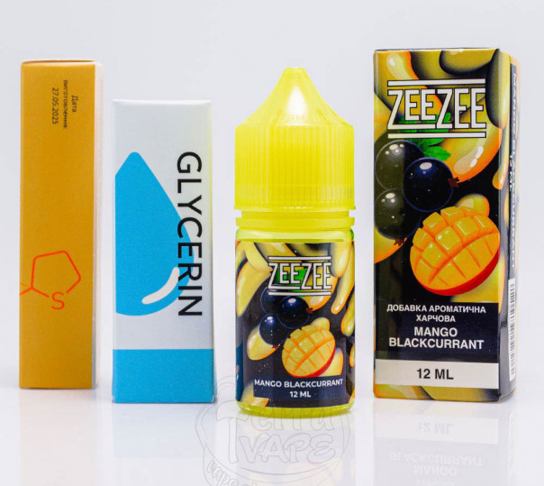 Рідина ZeeZee Salt Mango Blackcurrant зі смаком манго та чорної смородини (набір компонентів)
