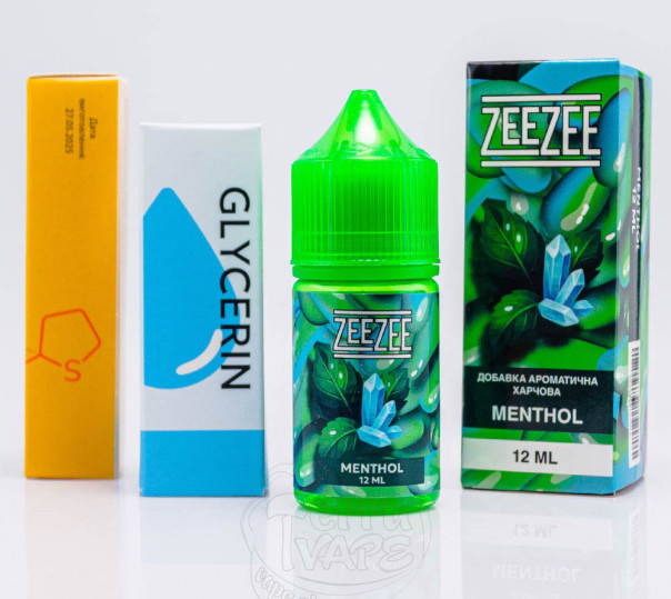 Рідина ZeeZee Salt Menthol 30ml 50mg зі смаком ментолу (набір компонентів)