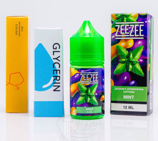 Жидкость ZeeZee Salt Mint 30ml 50mg со вкусом мяты (набор компонентов)