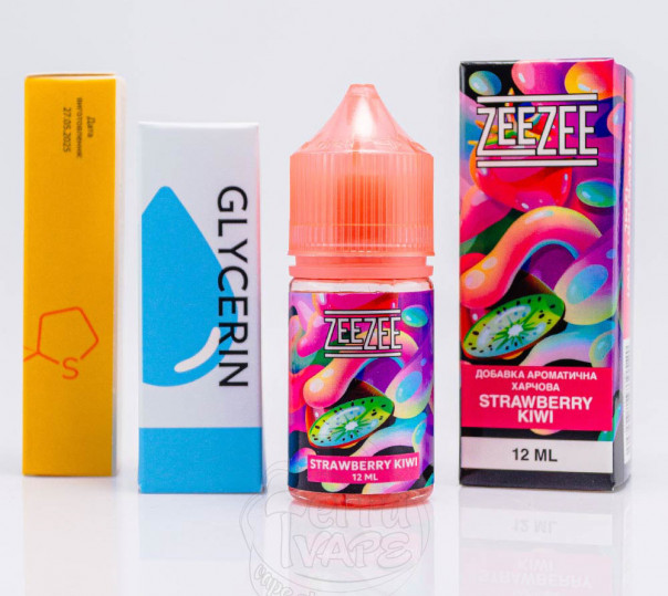 Жидкость ZeeZee Salt Strawberry Kiwi 30ml 50mg со вкусом клубники и киви (набор компонентов)