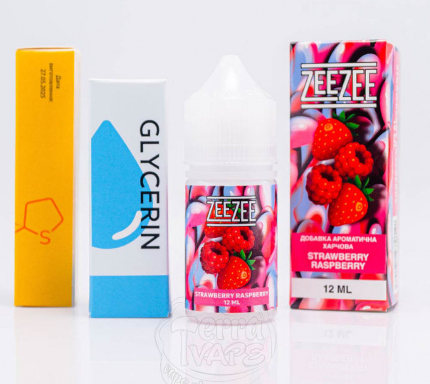 Жидкость ZeeZee Salt Strawberry Raspberry 30ml 50mg со вкусом клубники и малины (набор компонентов)