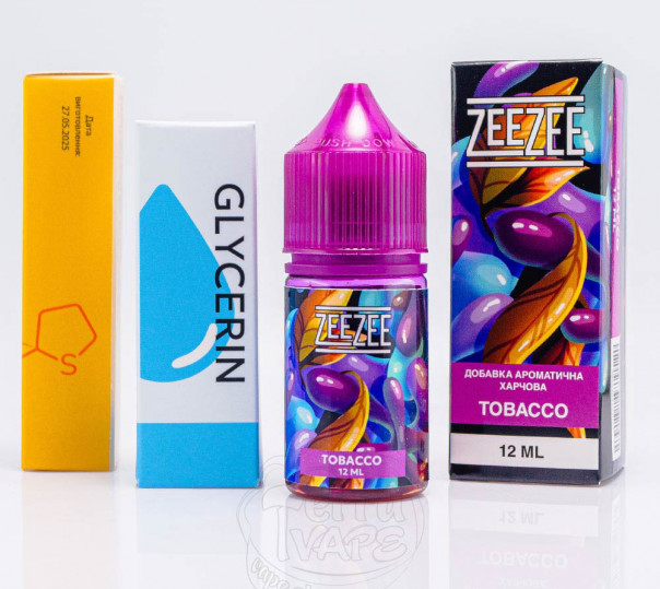 Рідина ZeeZee Salt Tobacco 30ml 50mg зі смаком тютюну (набір компонентів)