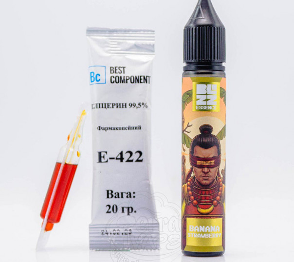 Жидкость Blizz Essence Salt Strawberry Banana 30ml 25mg со вкусом клубники и банана (набор компонентов)