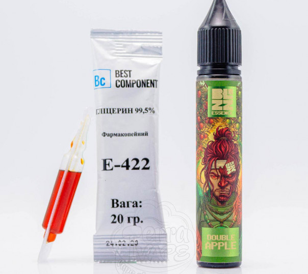 Жидкость Blizz Essence Salt Doubble Apple 30ml 25mg со вкусом красного и зеленого яблока (набор компонентов)