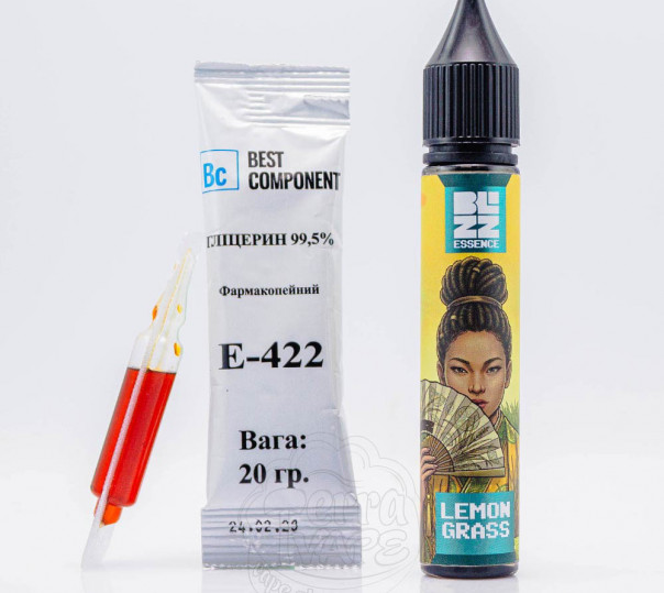 Жидкость Blizz Essence Salt Lemon Grass 30ml 25mg со вкусом лемонграсса (набор компонентов)