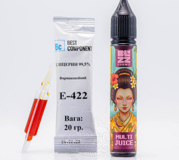 Жидкость Blizz Essence Salt Multi Juice 30ml 25mg со вкусом манго, ананаса и маракуйи (набор компонентов)