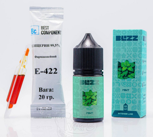 Жидкость Blizz Intense Salt Mint 30ml 25mg со вкусом мяты (набор компонентов)