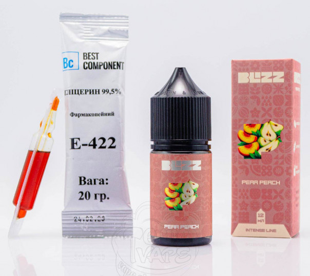 Жидкость Blizz Intense Salt Pear Peach 30ml 25mg со вкусом груши и персика (набор компонентов)