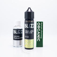 Blizz Organic Sour Apple With Kiwi 60ml 6mg Рідина (набір компонентів)