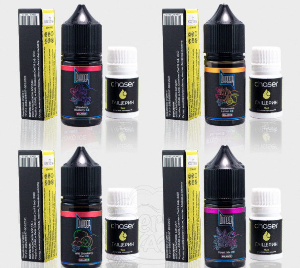 Жидкость Chaser Black Balance ICE Salt 30ml (набор компонентов)