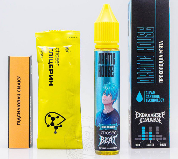 Рідина Chaser Beat Salt Arctic House 30ml 65mg зі смаком м'яти (набір компонентів)
