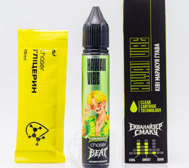 Жидкость Chaser Beat Salt Hawai Vibe 30ml 50mg со вкусом тропических фруктов (набор компонентов)