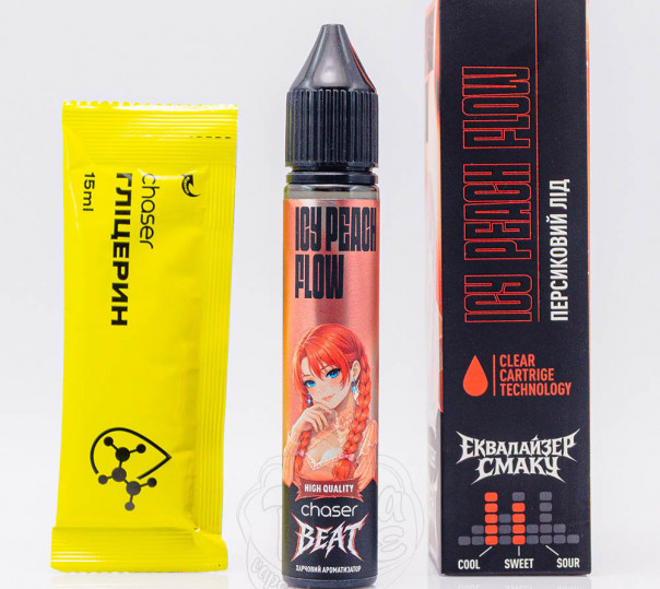 Жидкость Chaser Beat Salt Icy Peach Flow 30ml 50mg со вкусом персика с холодком (набор компонентов)