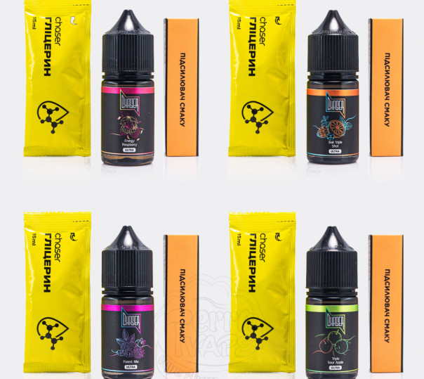 Рідина Chaser Black Ultra Salt 30ml (набір компонентів)