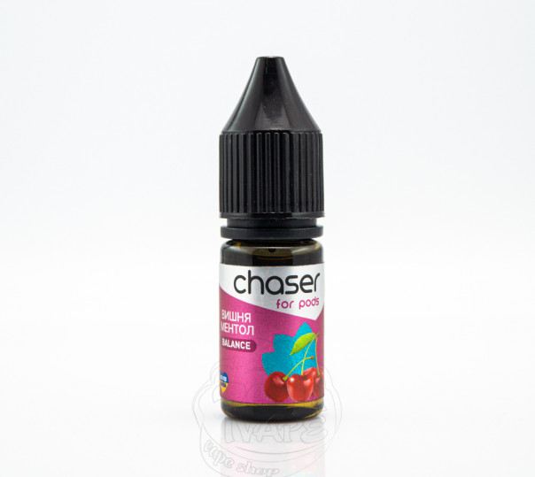 Рідина Chaser For Pods Balance Salt Вишня Ментол 10ml 30mg на сольовому нікотині