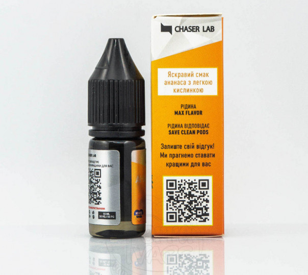 Жидкость Chaser For Pods Balance Salt Ананас 10ml 30mg на солевом никотине Жидкость Chaser For Pods Balance Salt Ананас 10ml 30mg на солевом никотине