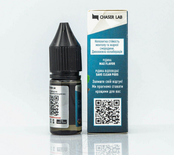 Рідина Chaser For Pods Balance Salt Смородина ментол 10ml 30mg на сольовому нікотині Рідина Chaser For Pods Balance Salt Смородина ментол 10ml 30mg на сольовому нікотині