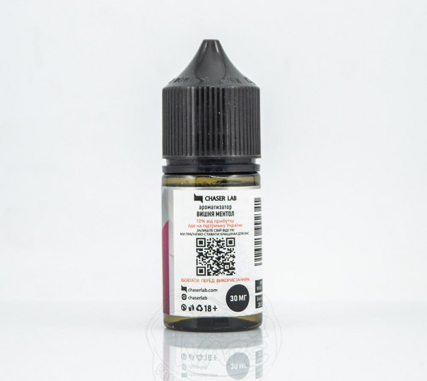 Рідина Chaser For Pods Balance Salt Вишня Ментол 30ml 30mg на сольовому нікотині Рідина Chaser For Pods Balance Salt Вишня Ментол 30ml 30mg на сольовому нікотині