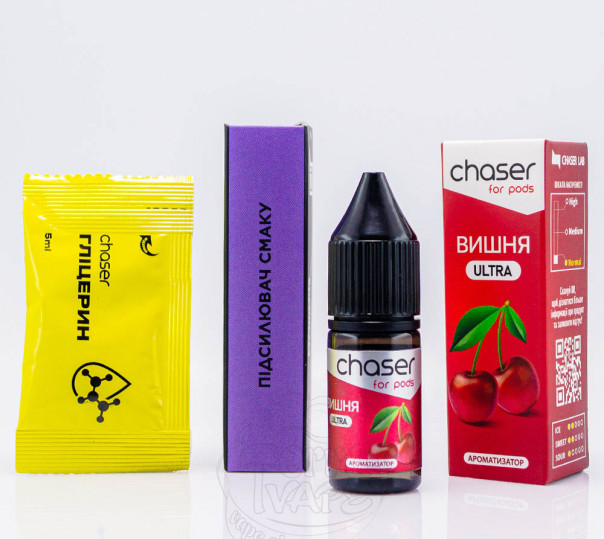 Рідина Chaser For Pods Ultra Salt Вишня 10ml 50mg (набір компонентів)