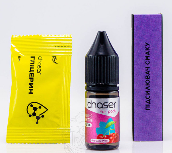 Рідина Chaser For Pods Ultra Salt Вишня Ментол 10ml 50mg (набір компонентів)