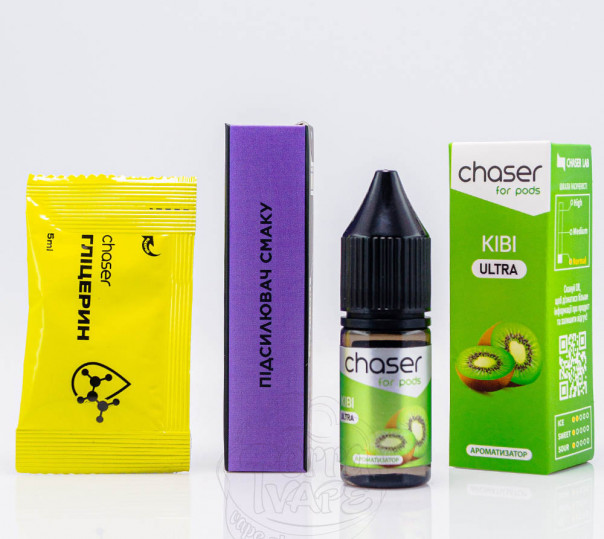 Рідина Chaser For Pods Ultra Salt Ківі 10ml 50mg (набір компонентів)