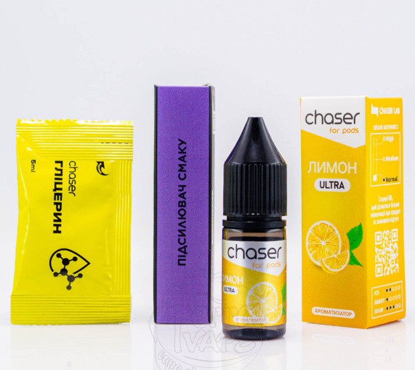 Рідина Chaser For Pods Ultra Salt Лимон 10ml 50mg (набір компонентів)