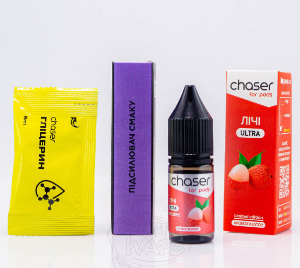 Жидкость Chaser For Pods Ultra Salt Личи 10ml 50mg (набор компонентов)