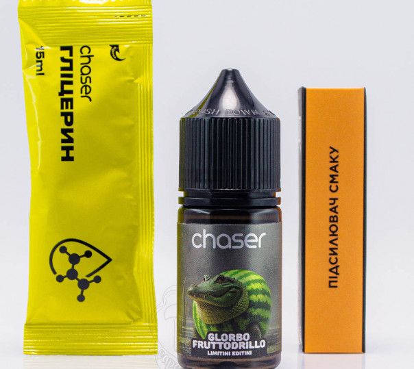 Рідина Chaser Limitini Editini Salt Glorbo Fruttodrillo 30ml 50mg зі смаком кавуна з льодом (набір компонентів)